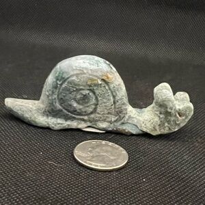 Moss Agate Crystal Snail 3oz